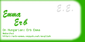 emma erb business card